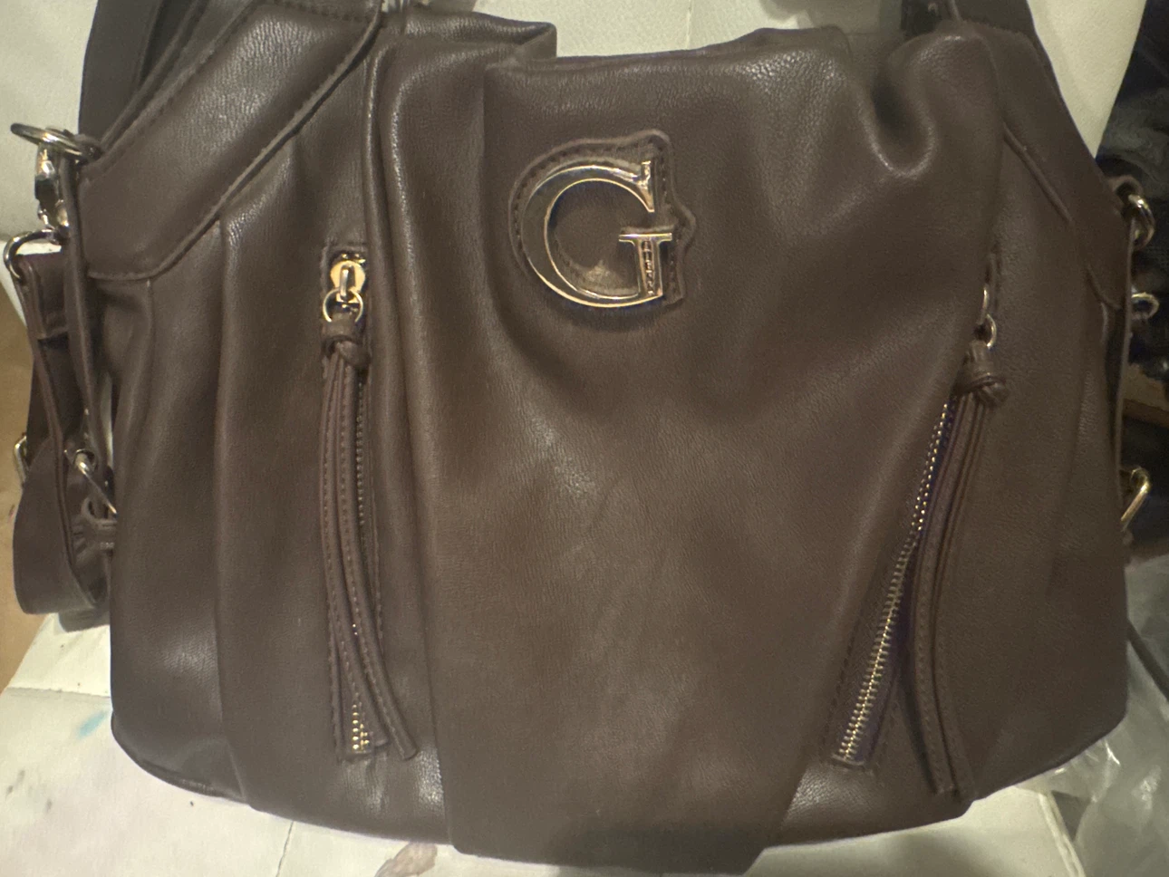GUESS brown leather purse - photo 2
