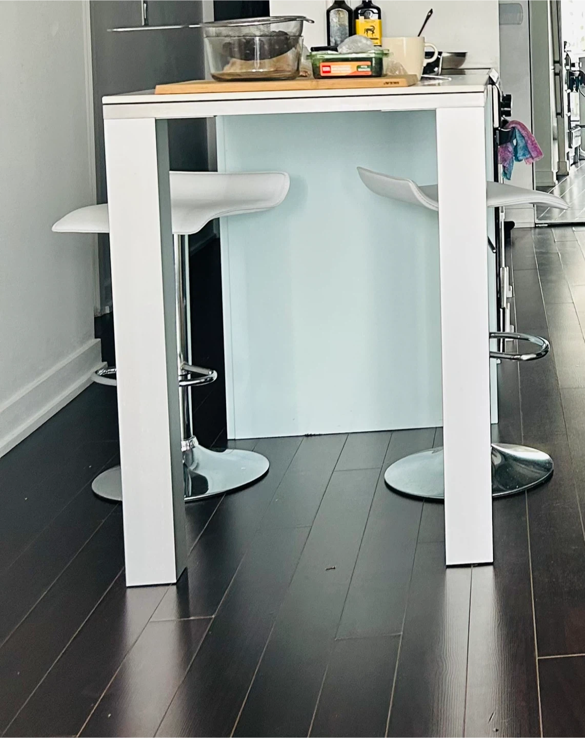 Bar Stools Set of 2 - White - photo 2