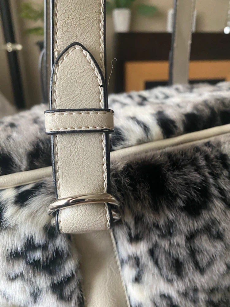 Chinese Laundry Faux Fur Leopard Print Shoulder Bag - photo 2