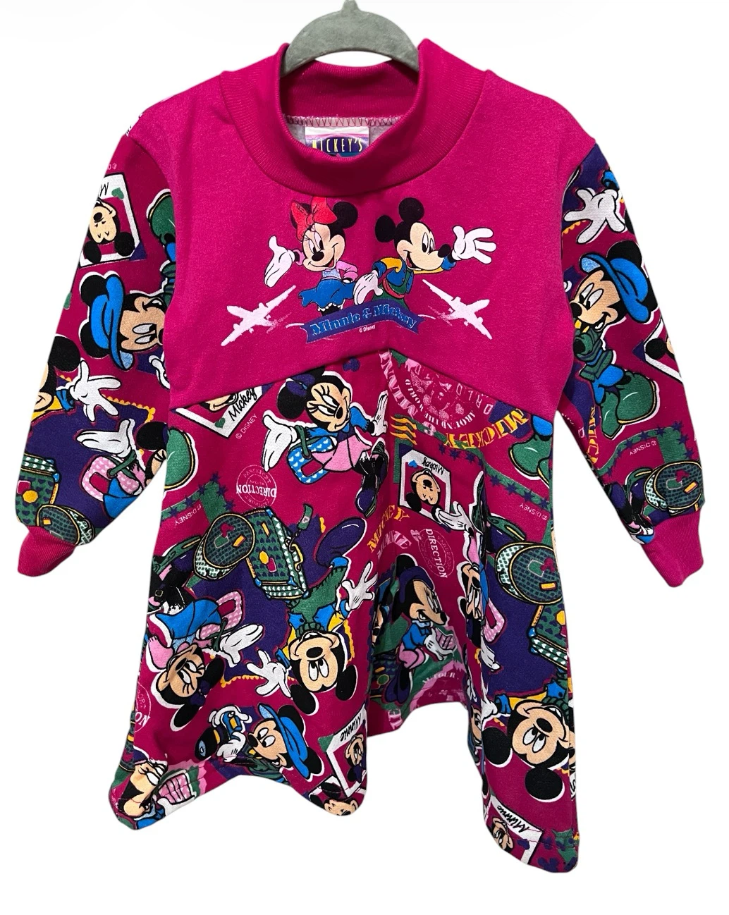 Rare Vintage Disney Mickey & Minnie Dress – Size 3Y – NWT