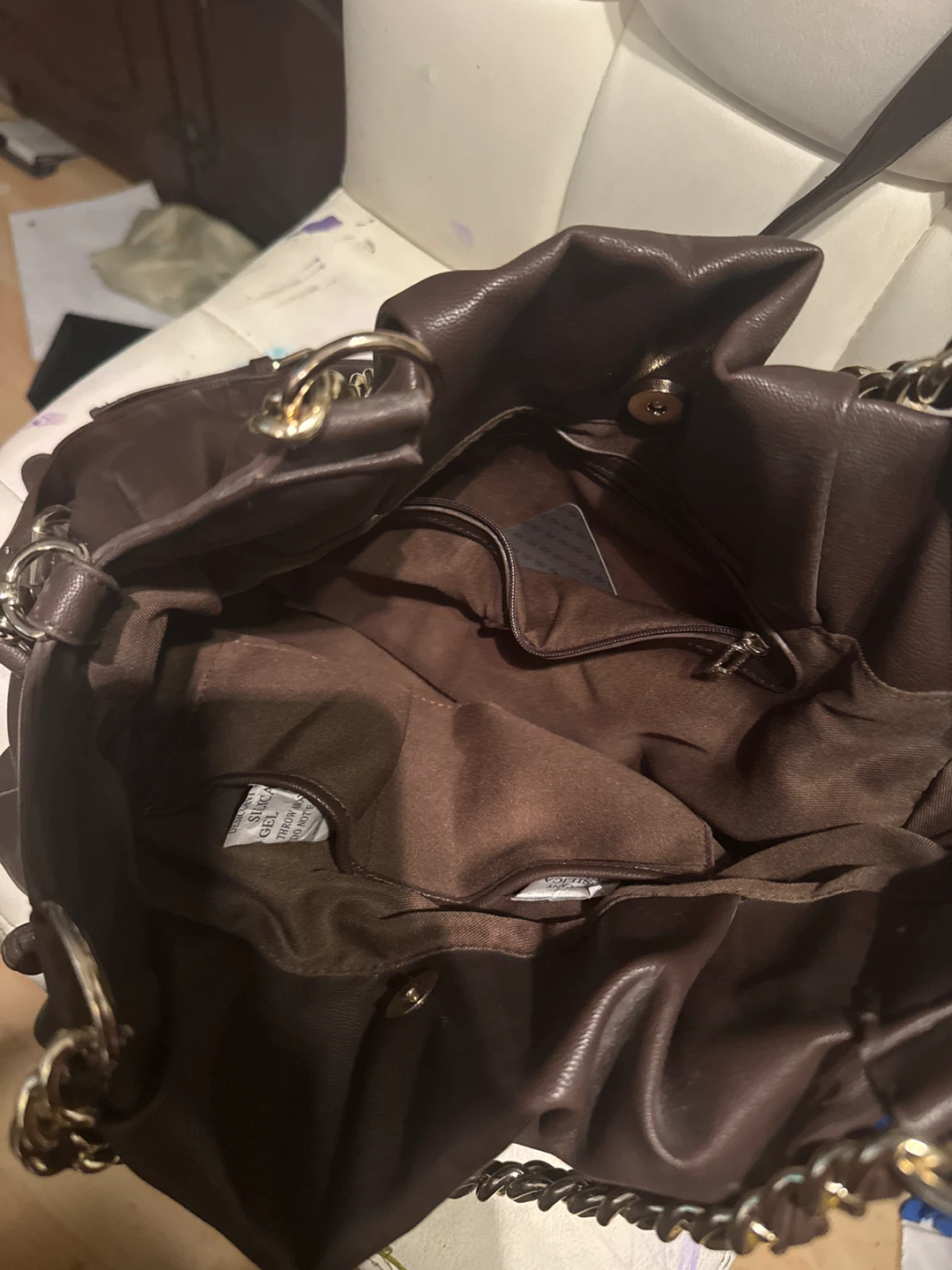 GUESS brown leather purse - photo 3