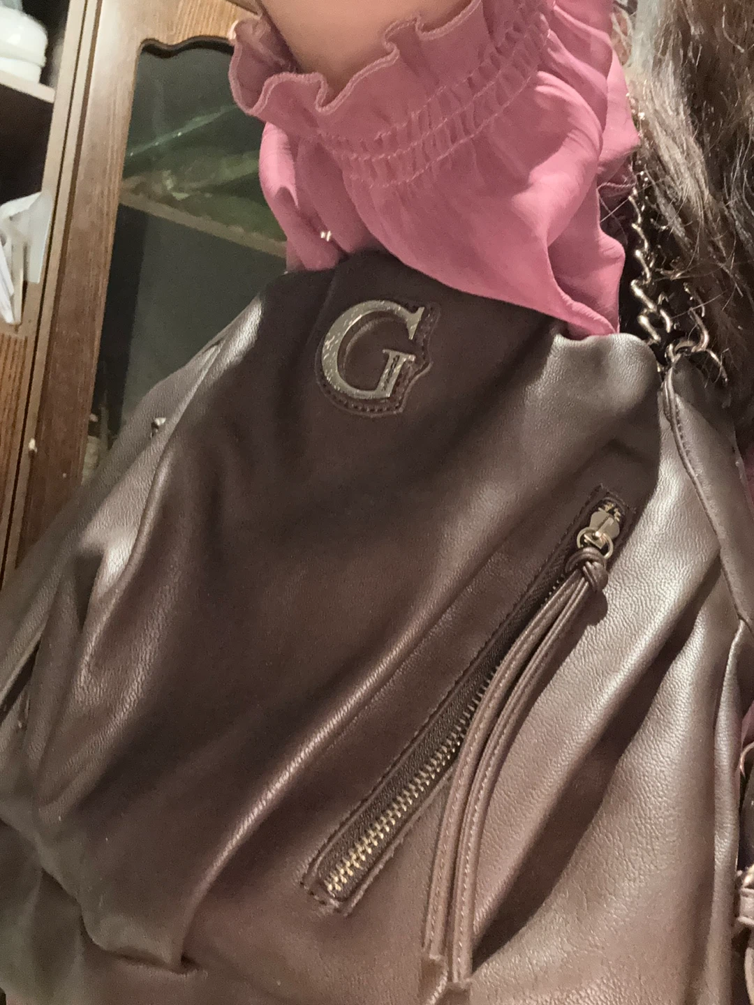 GUESS brown leather purse - photo 4
