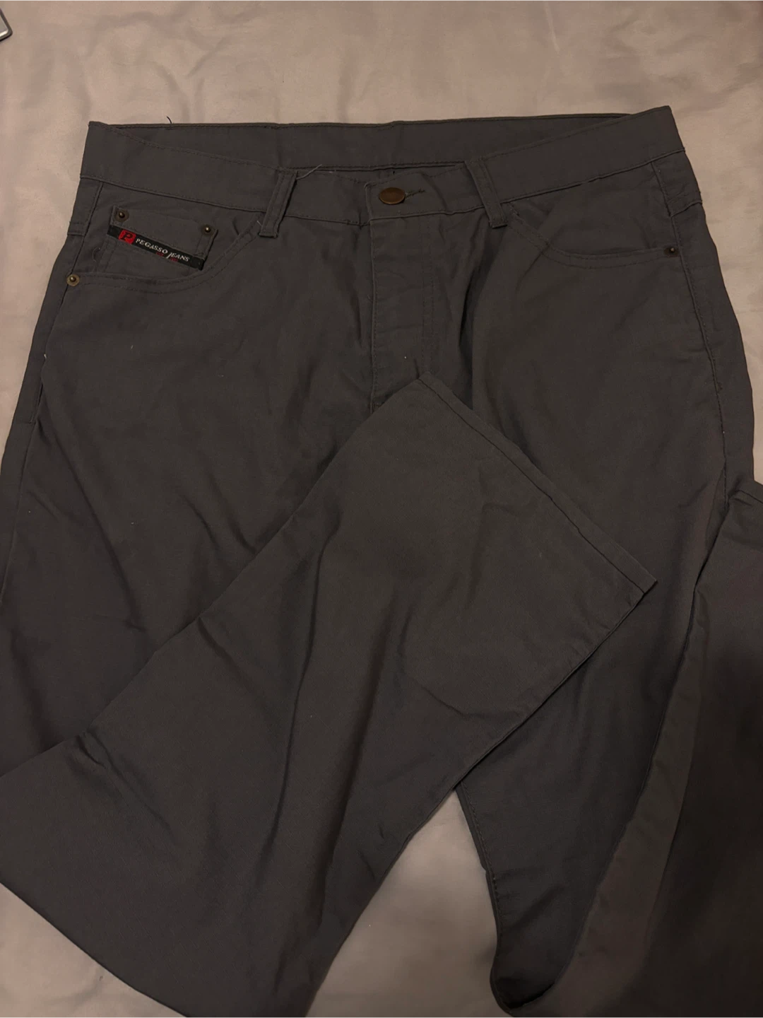 Pegaso Jeans - Grey Casual Pants