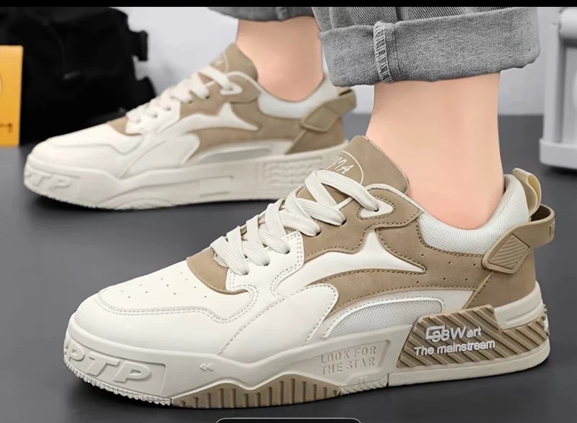 Fashion Sneakers - Black/White & Tan/White - photo 2