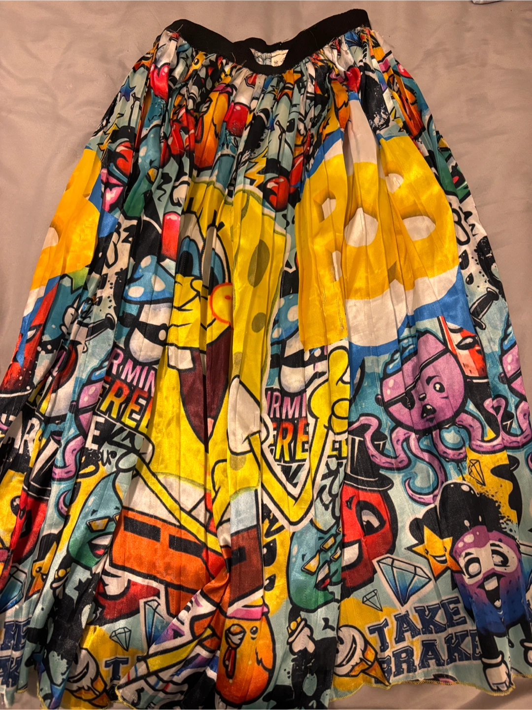 Skirt cartoon print