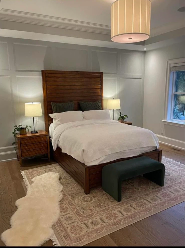 Wooden Slat Headboard Bed Frame - photo 2