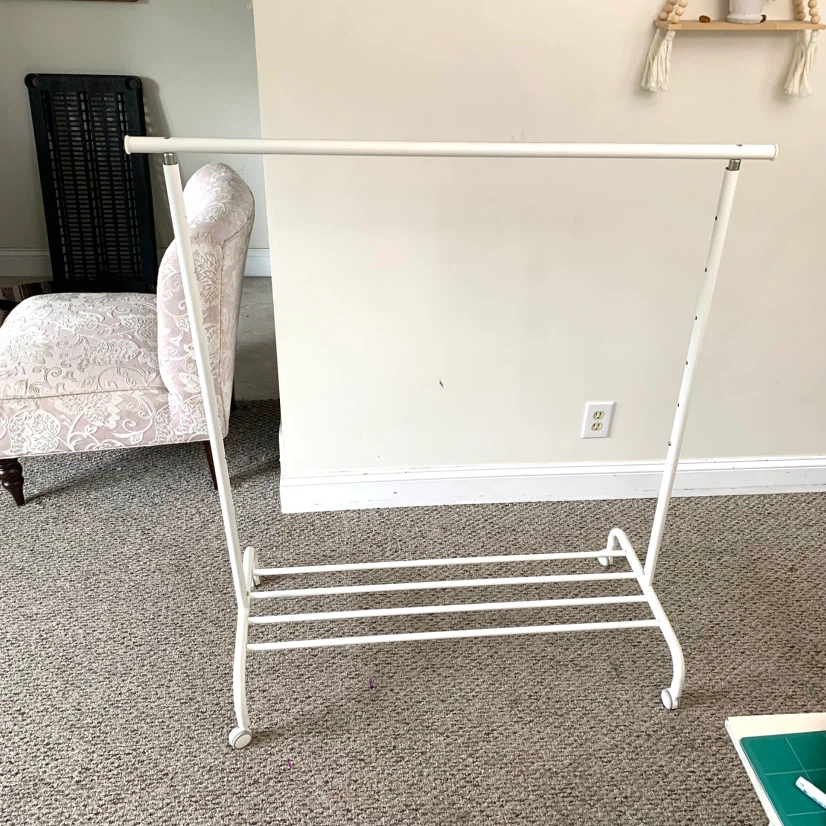 Adjustable Rolling Clothes Rack With Wheels Wheels Storage Shelf - photo 3
