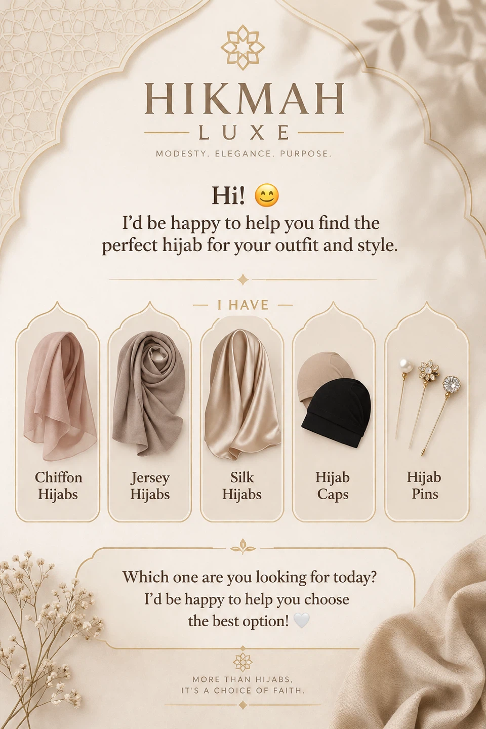 Hikmah Luxe Hijabs and Accessories