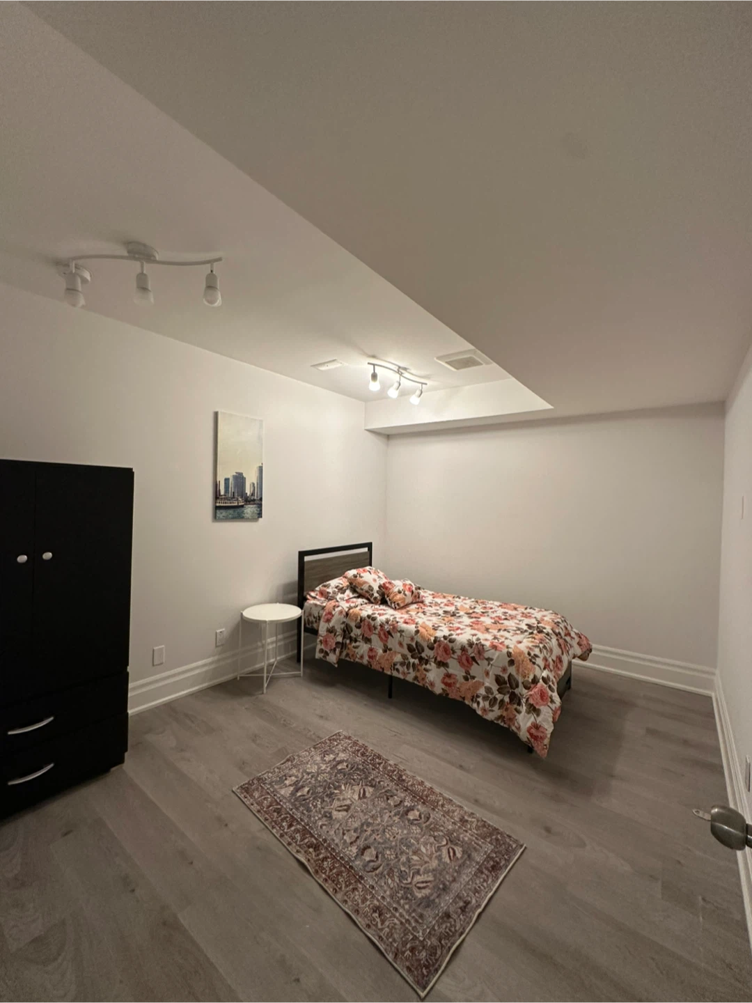 Bedroom Furniture Set - Wardrobe, Bed & Rug