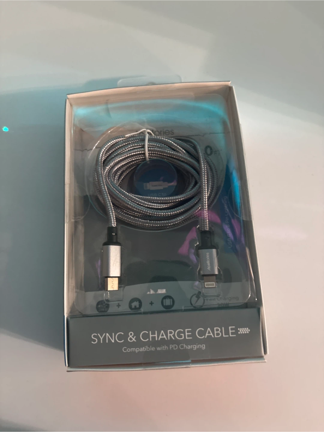 Acellories USB-C to Lightning Sync & Charge Cable