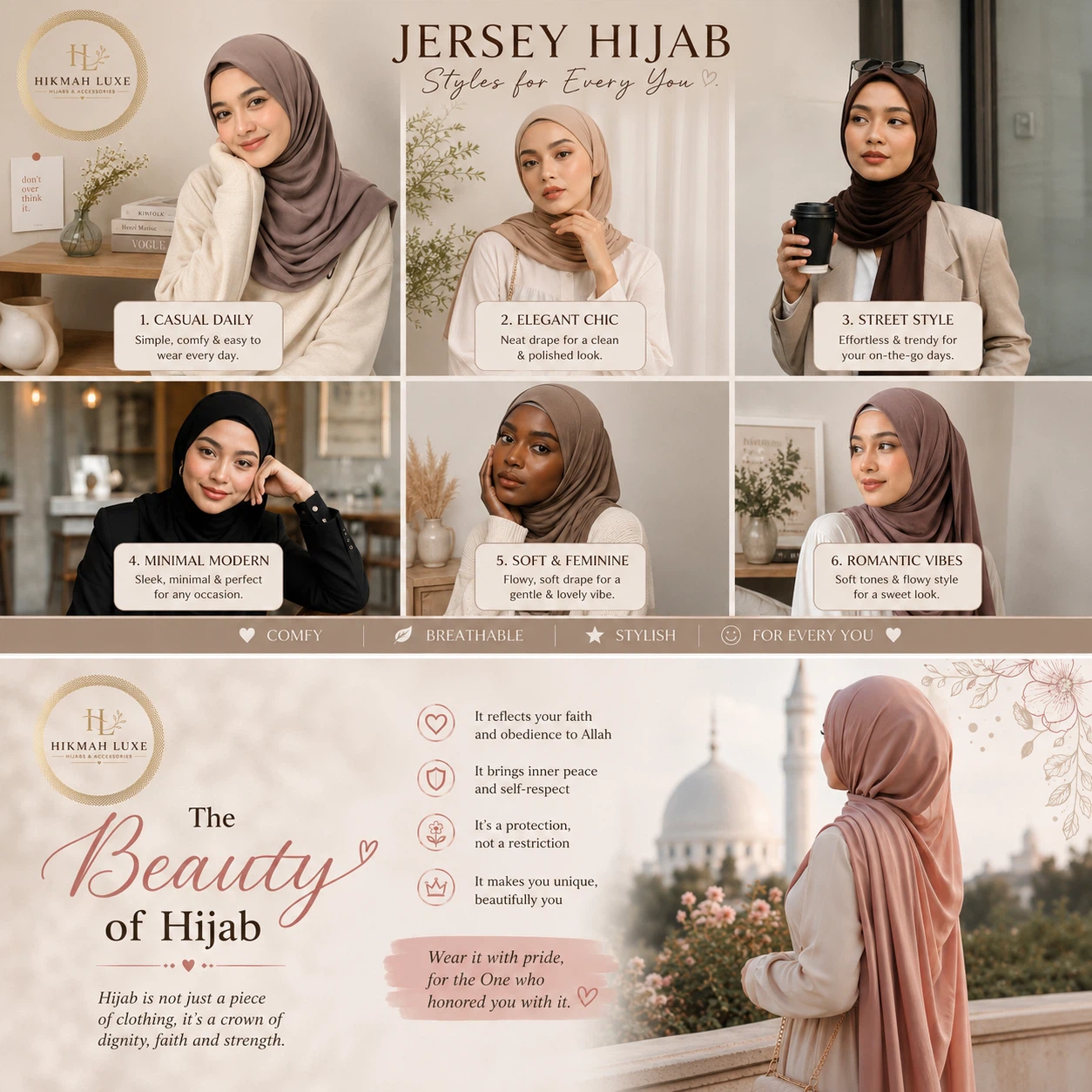 HIKMAH LUXE Jersey Hijab