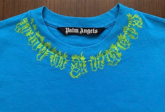 Palm Angels Blue Graphic T-Shirt