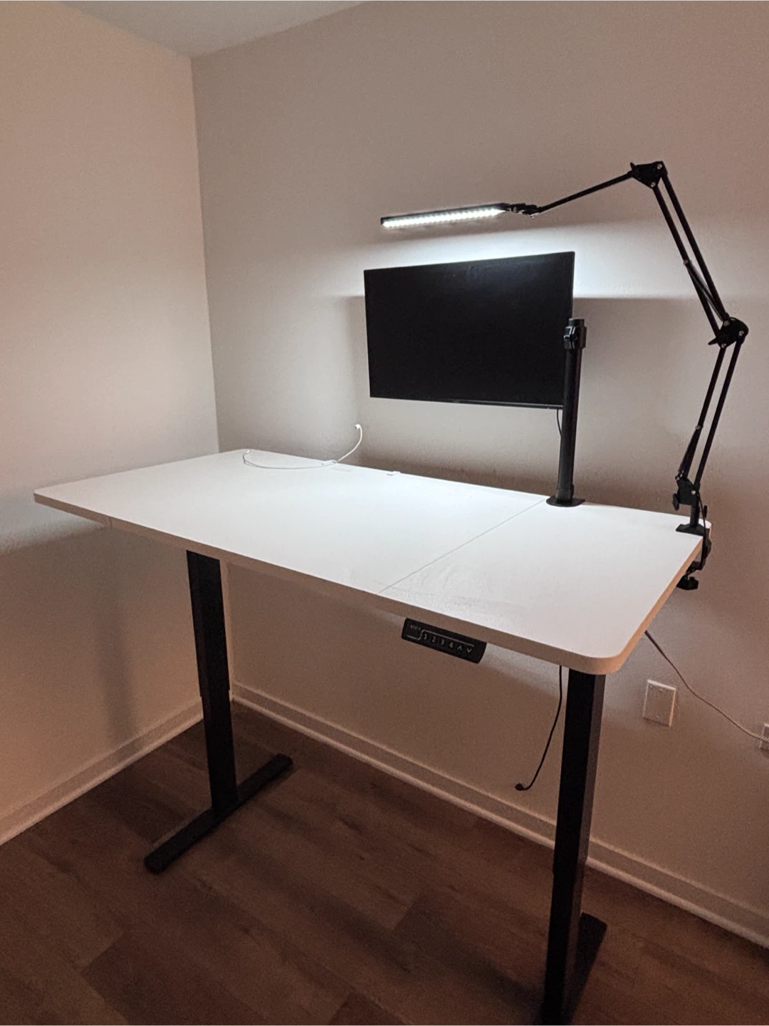 VIVO 60 x 30 Standing Desk with Acer Monitor