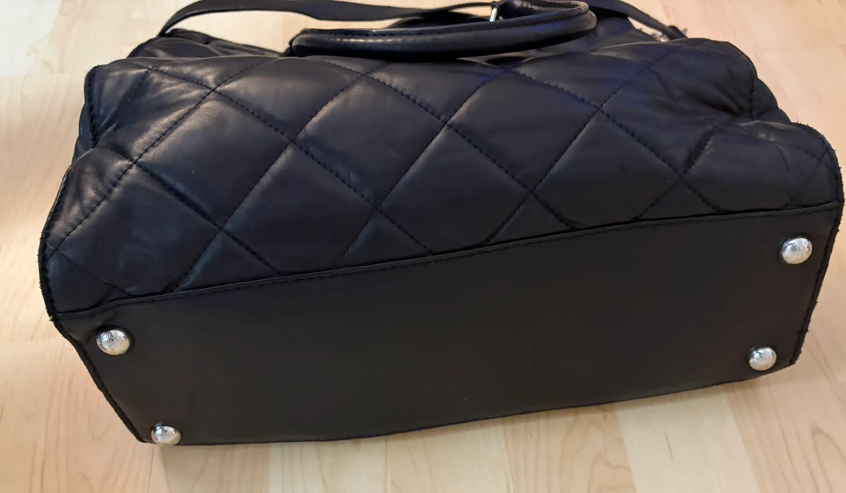 Michael Kors Black Quilted Leather Tote Bag - photo 3