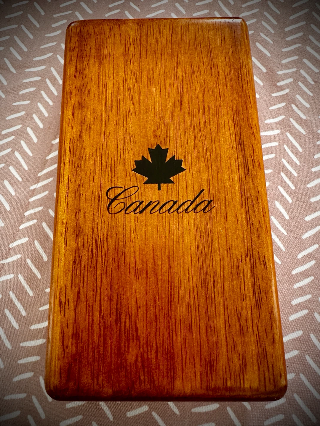 80-90s Wooden "Canada" Keepsake Box