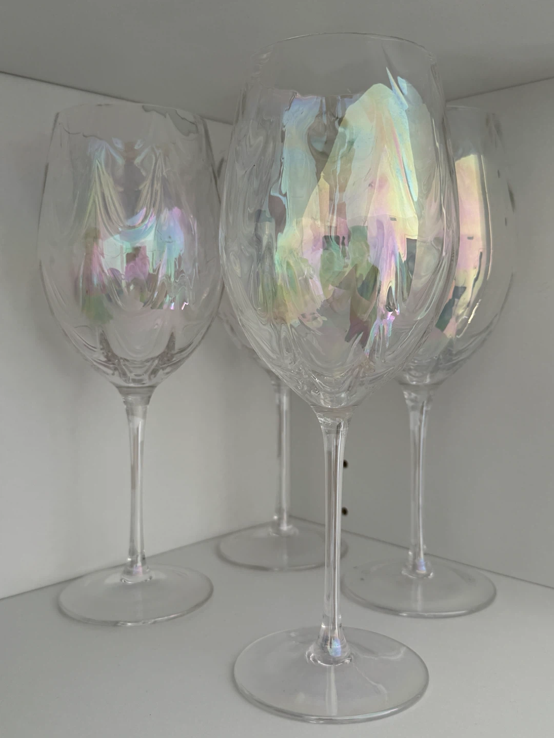 Set of 4 Iridescent Wine Glasses