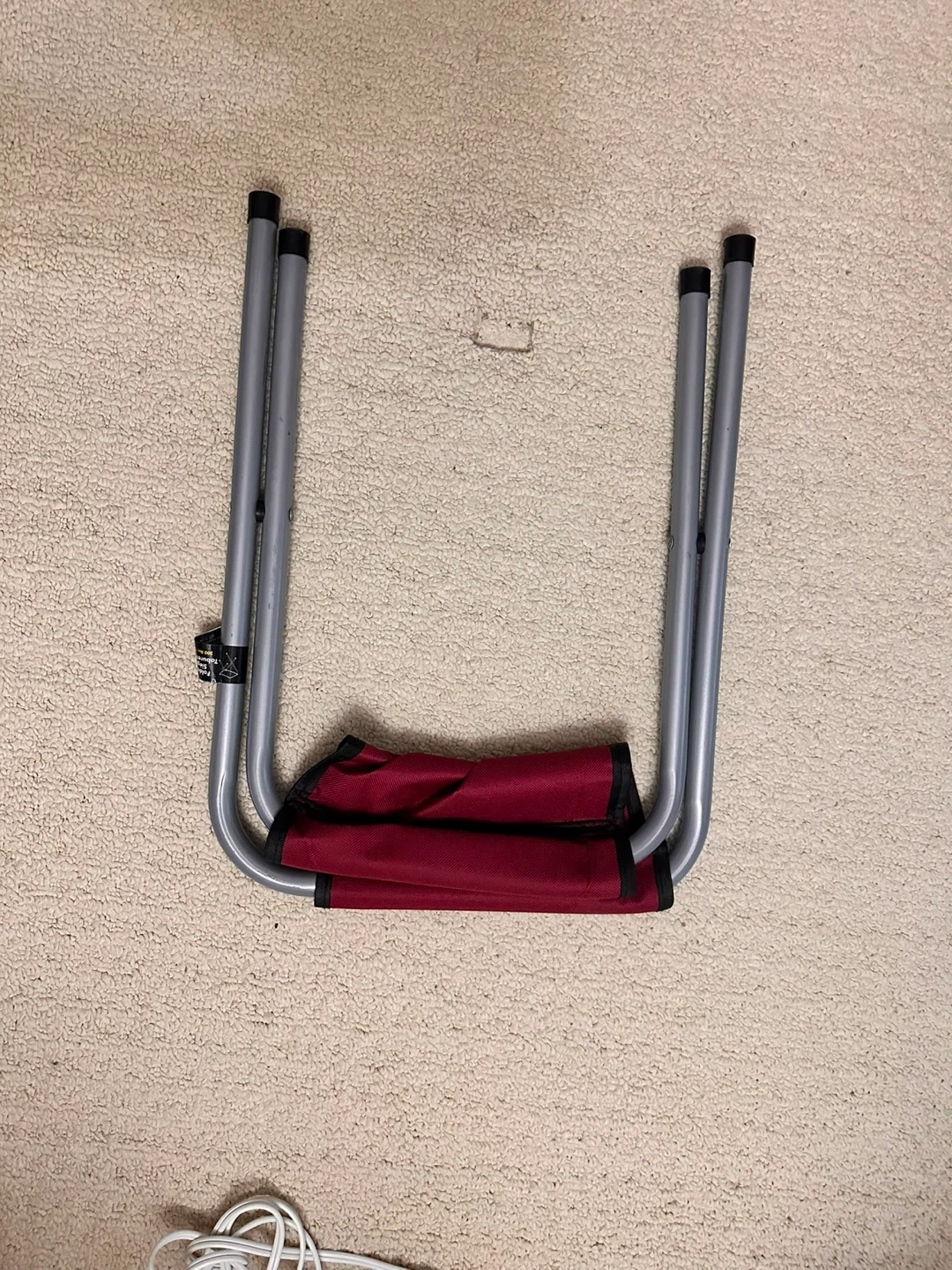 Red Folding Camp Stool