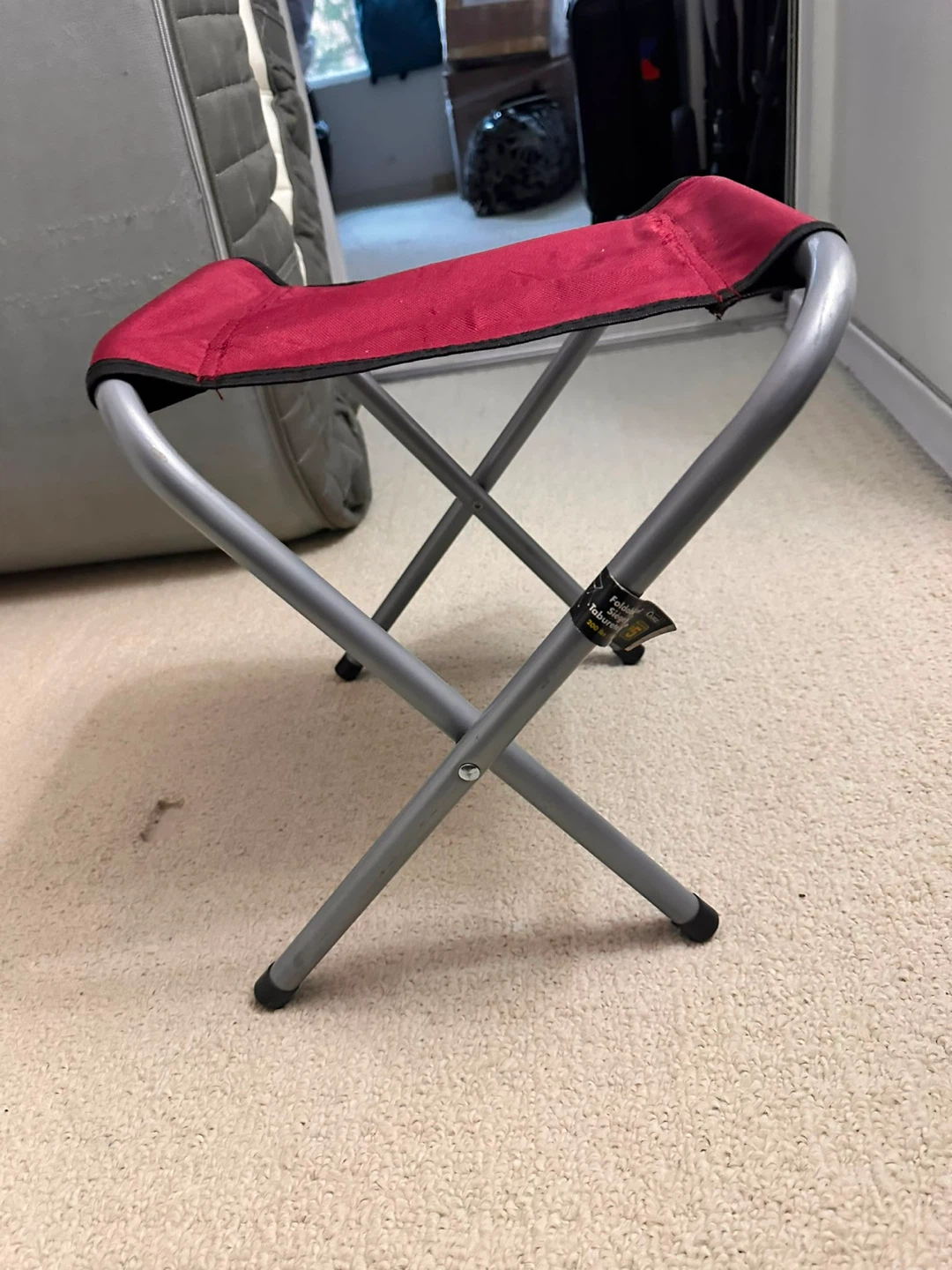 Red Folding Camp Stool - photo 3