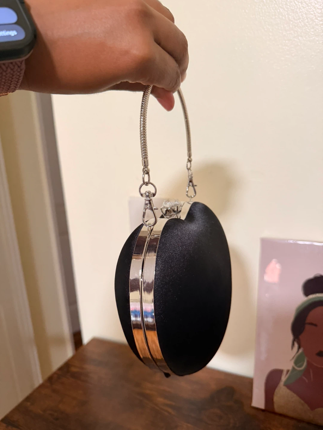 Black Heart Shaped Clutch Purse - photo 5