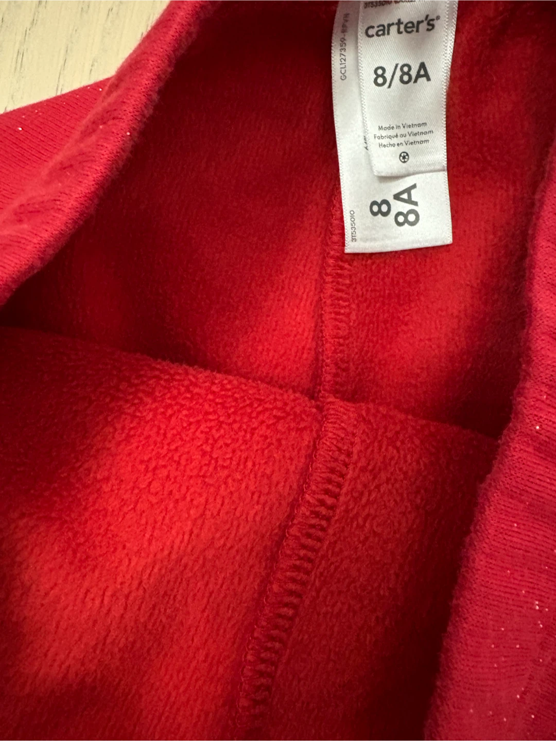 Carter's Red Sparkle Cozy Leggings - Size 8 - photo 4