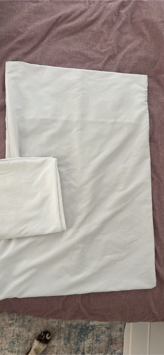 King size White Pillowcase Set