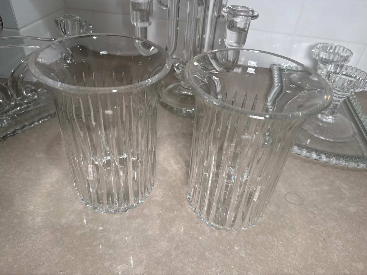 Glass Candelabra and Decor Set - photo 3