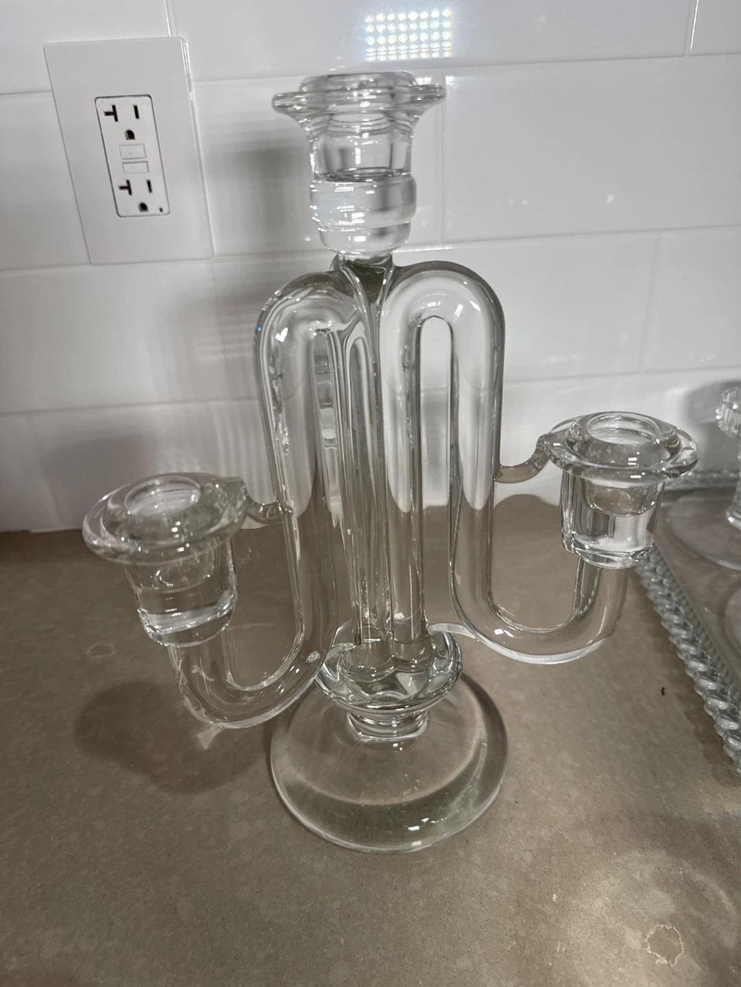 Glass Candelabra and Decor Set - photo 5