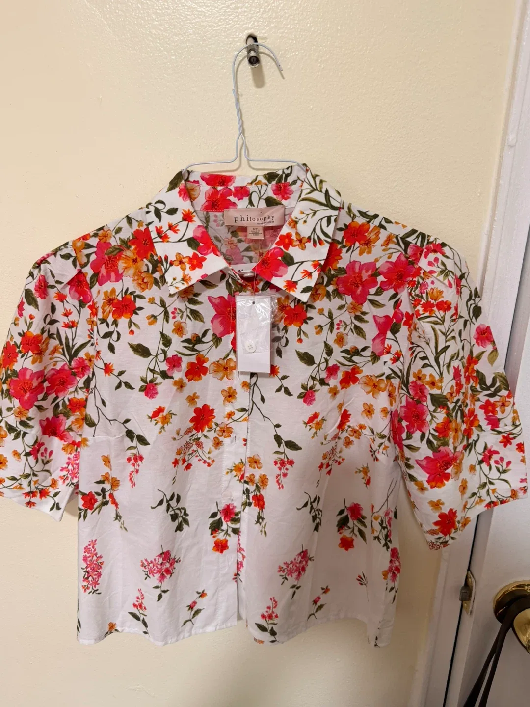 Philosophy Floral Short Sleeve Shirt