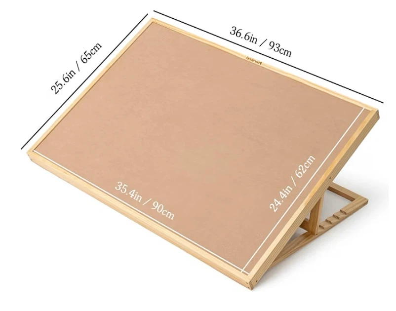 New 1500 Piece Tilting Jigsaw Puzzle Board with Wooden Cover - photo 2