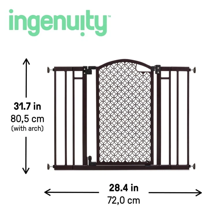 NEW Infant & Pet Modern Home Decorative Walk-Thru Gate - photo 5
