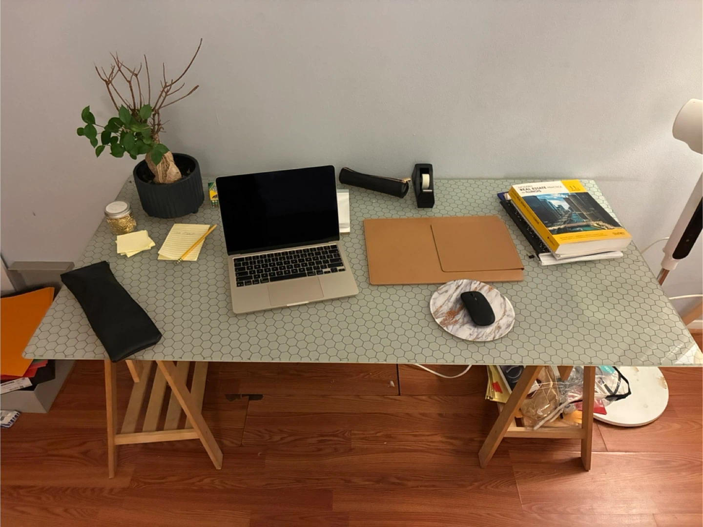 Wooden Easel and Desk Combo at Elk Grove Village