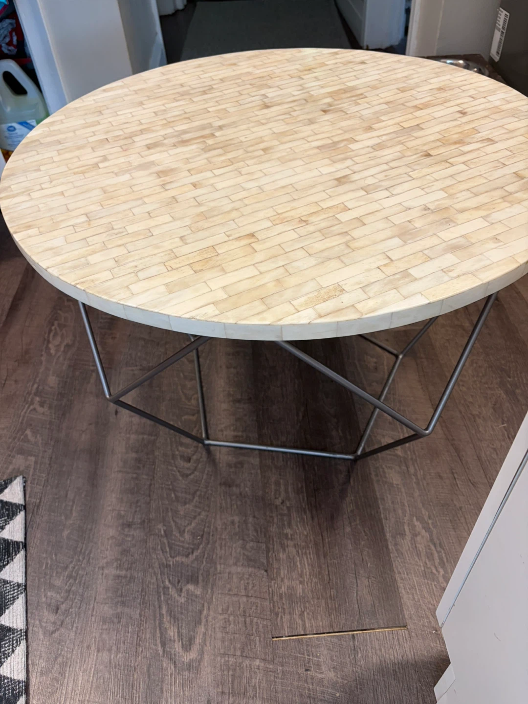 Round Bone Inlay Coffee Table west elm