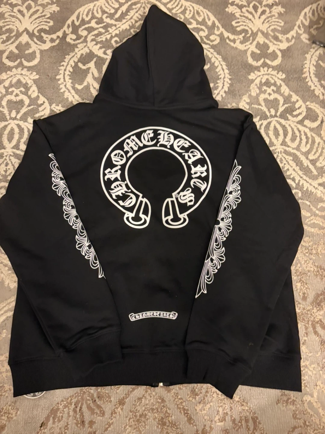 Chrome Hearts Black Zip-Up Hoodie - photo 2