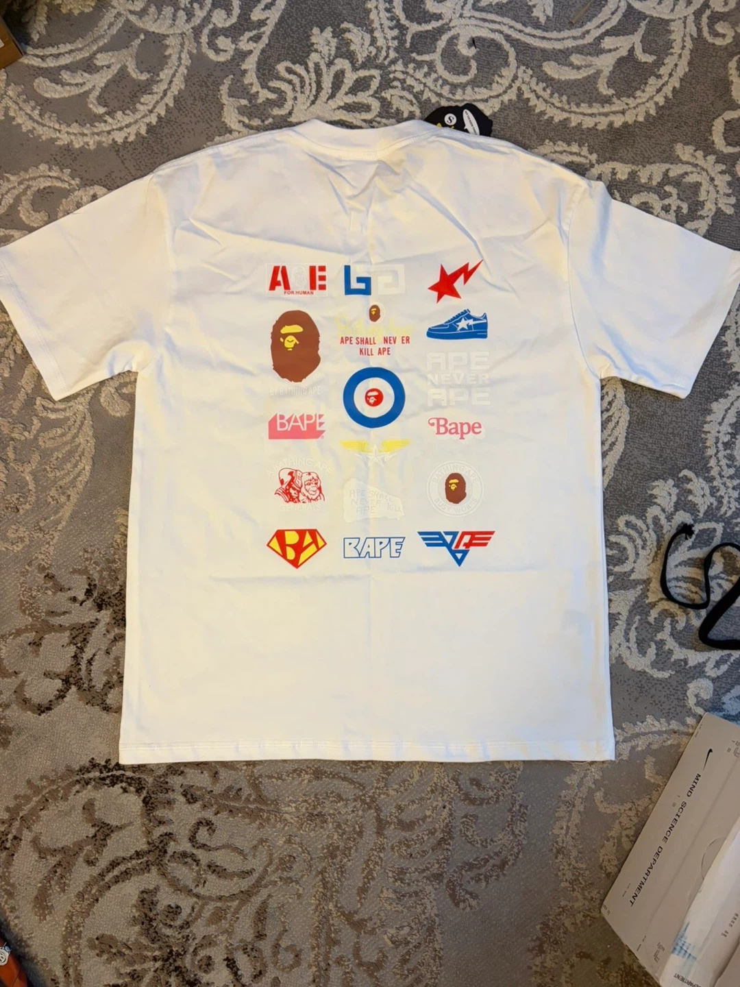 A Bathing Ape White Graphic T-Shirt - photo 2