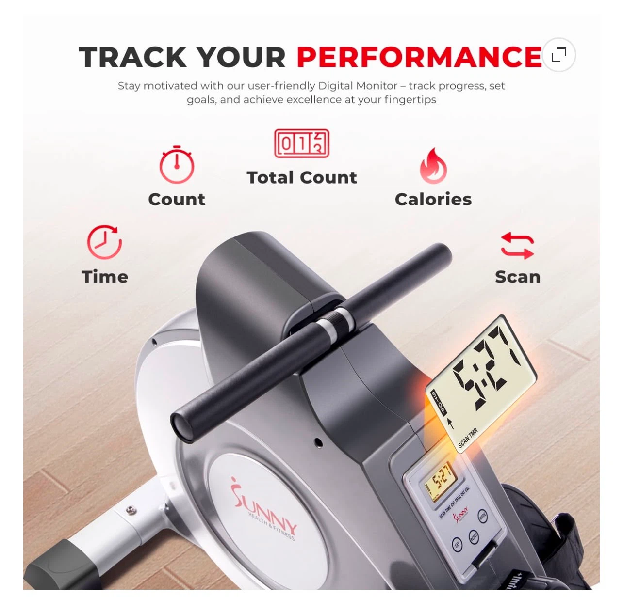 Rowing machine - Sunny Health & Fitness - photo 3