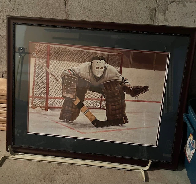 Framed Hockey Goalie Art Print
