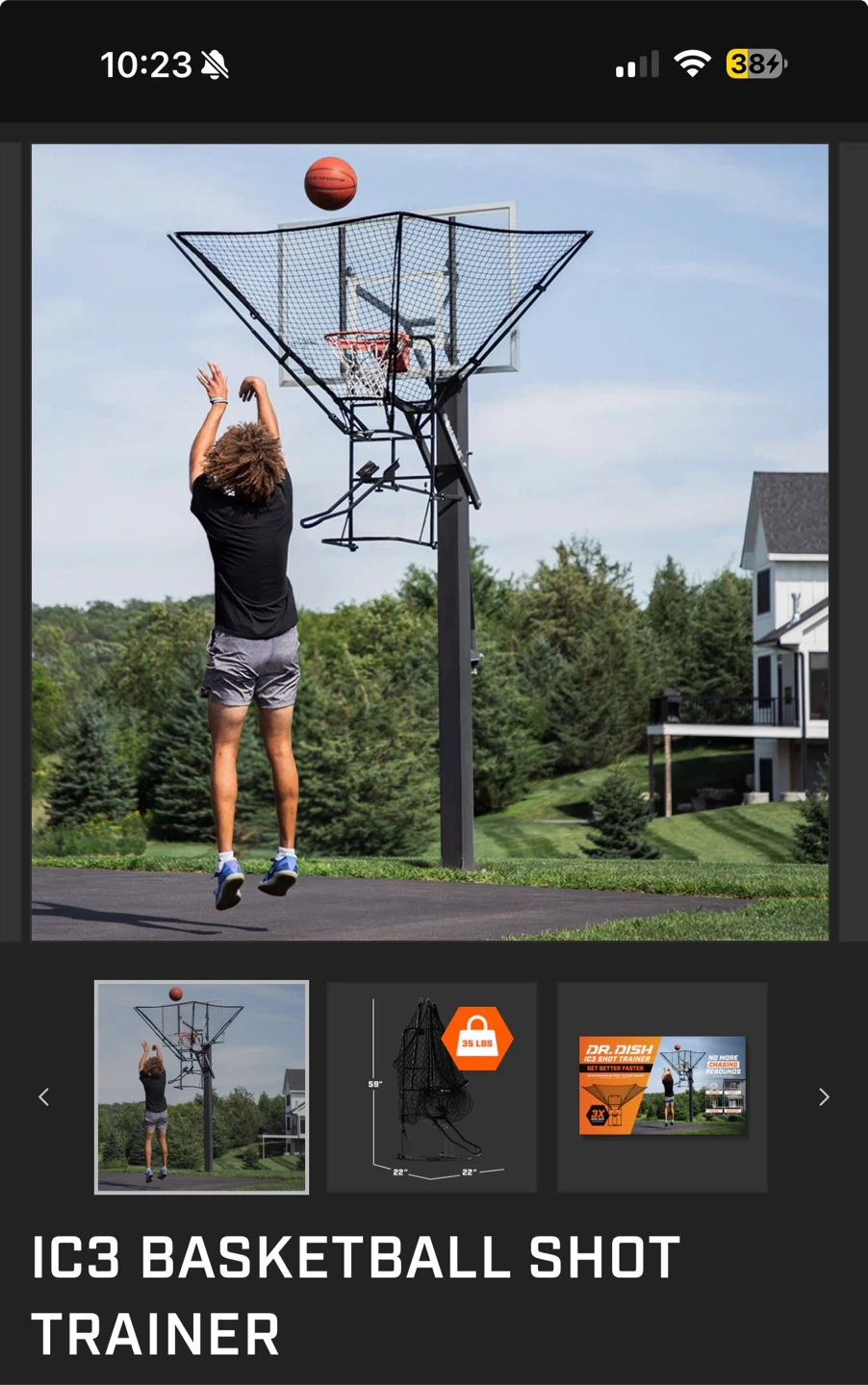 Dr. Dish IC3 Basketball Shot Trainer - photo 2