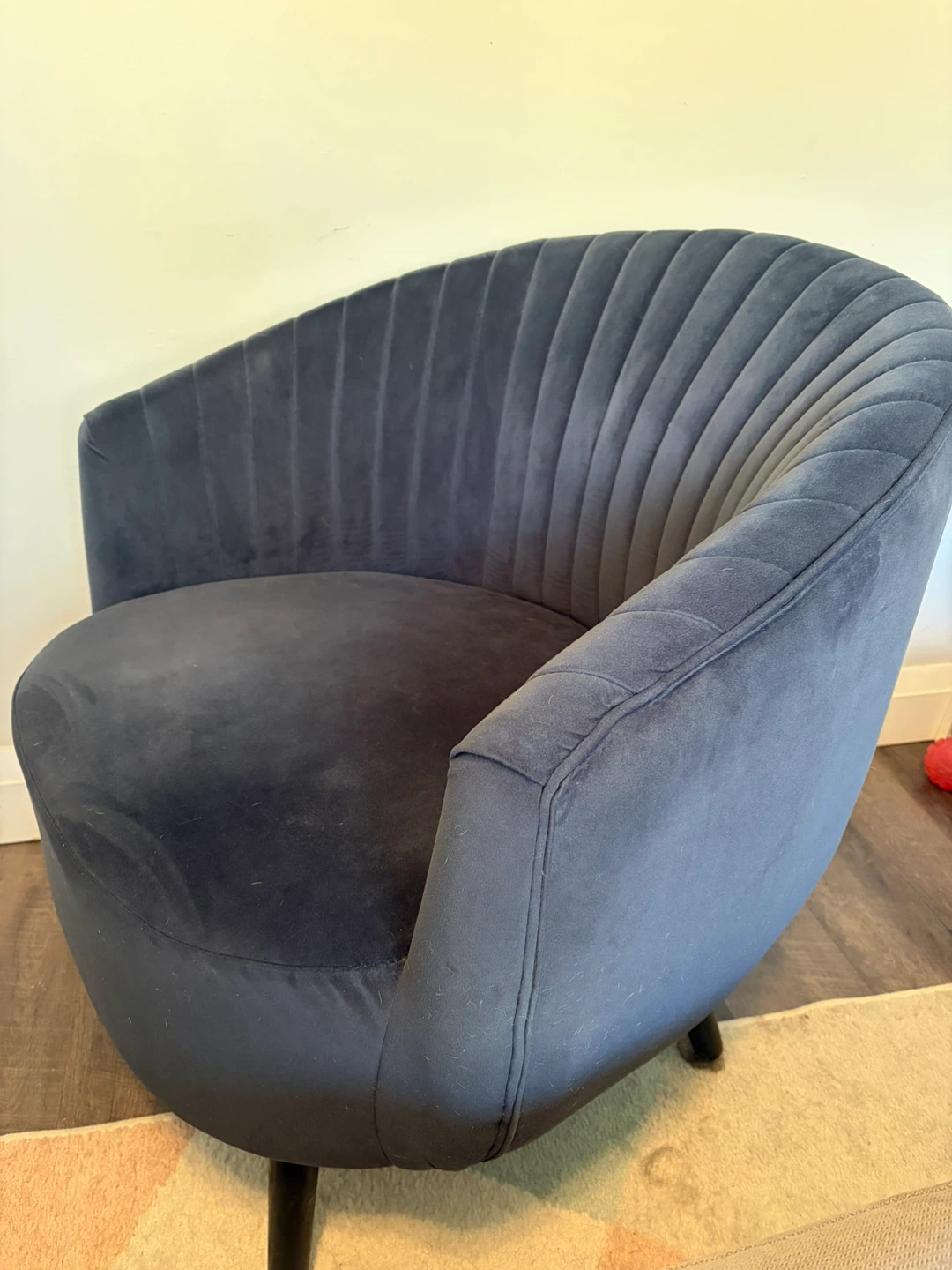 Grey Velvet Accent Chair