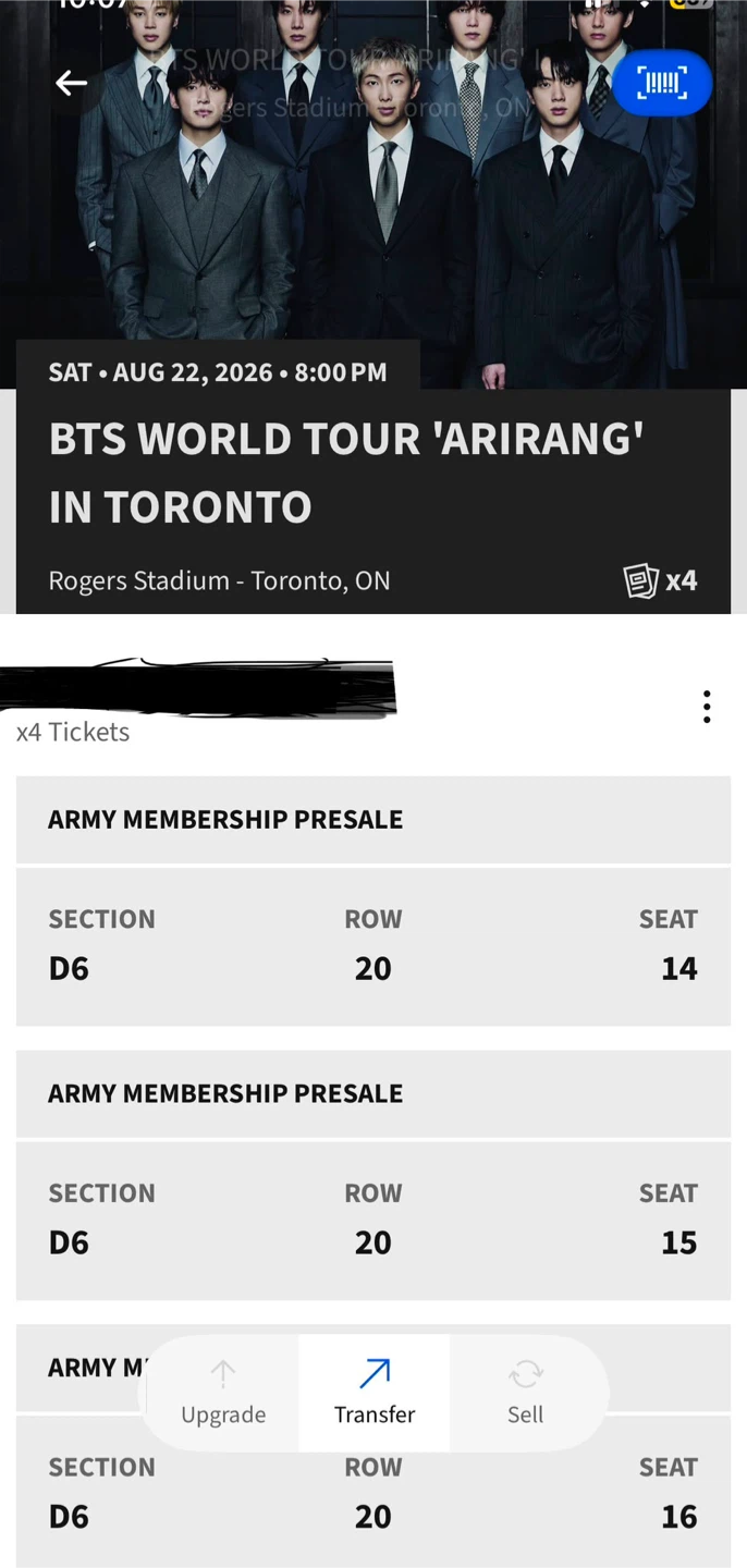 BTS World Tour 'Arirang' in Toronto Tickets