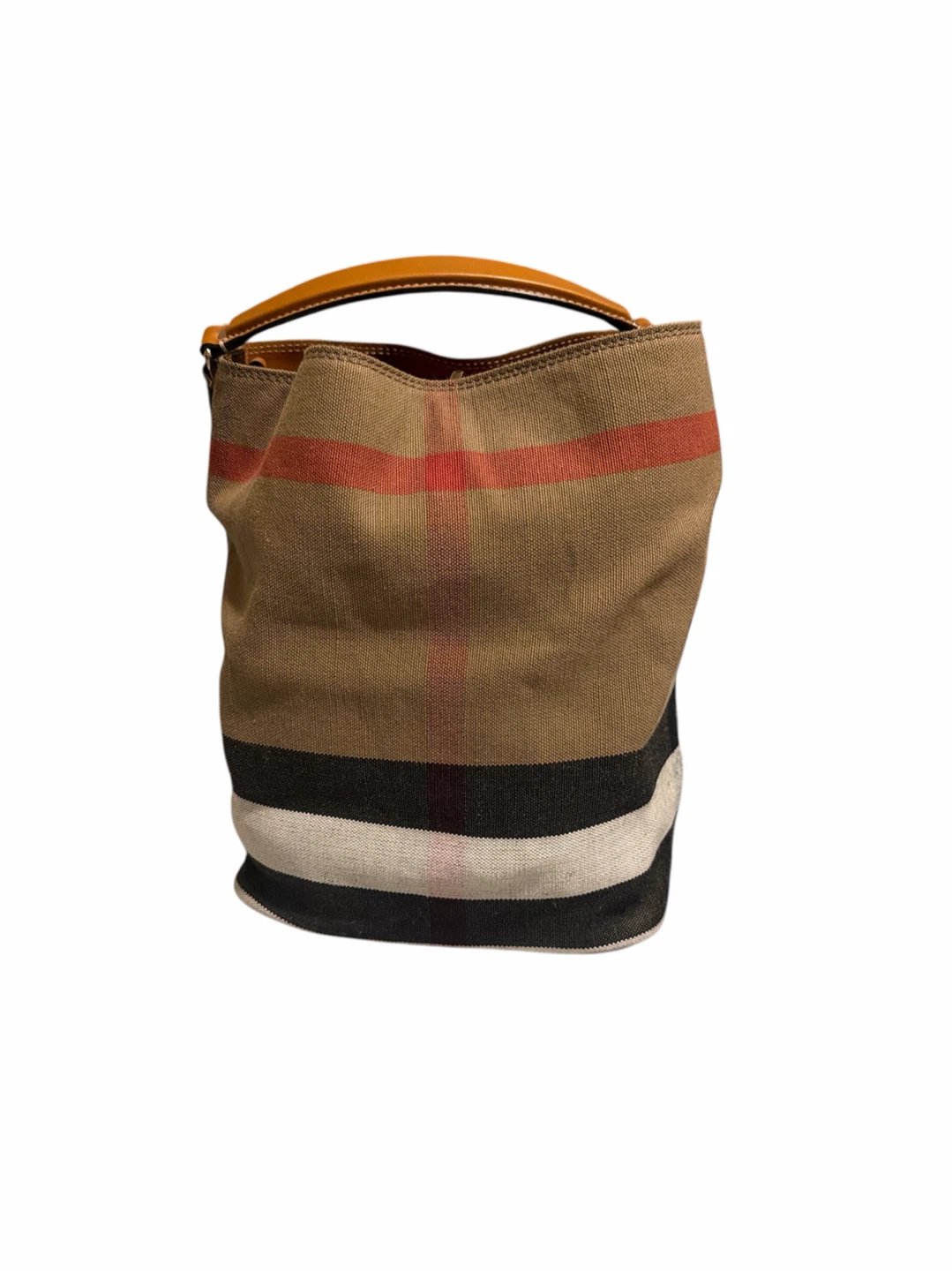 Burberry Haymarket Check Canvas Bucket Bag - photo 2