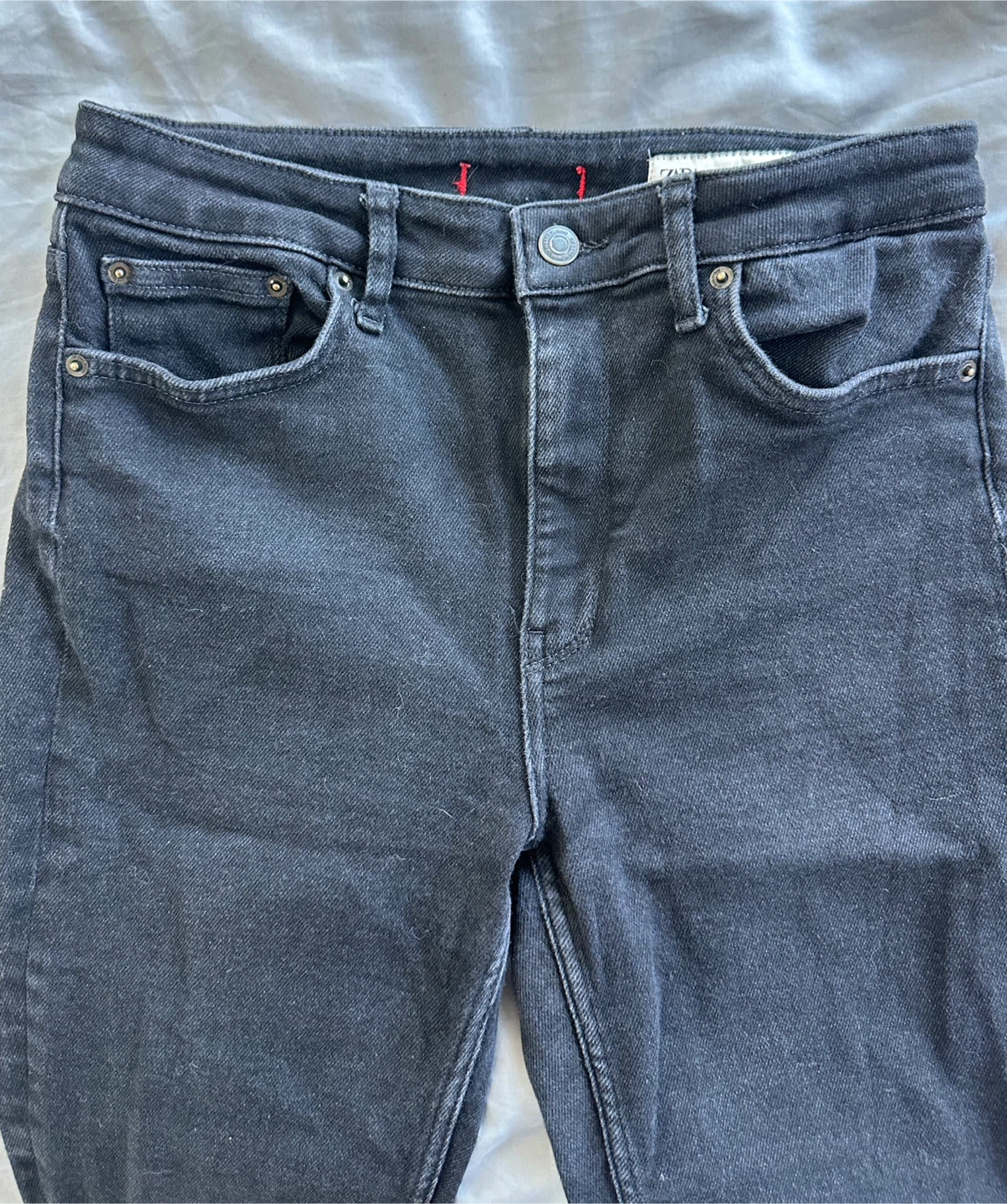 ZARA Women's Black Denim Jeans Size 10