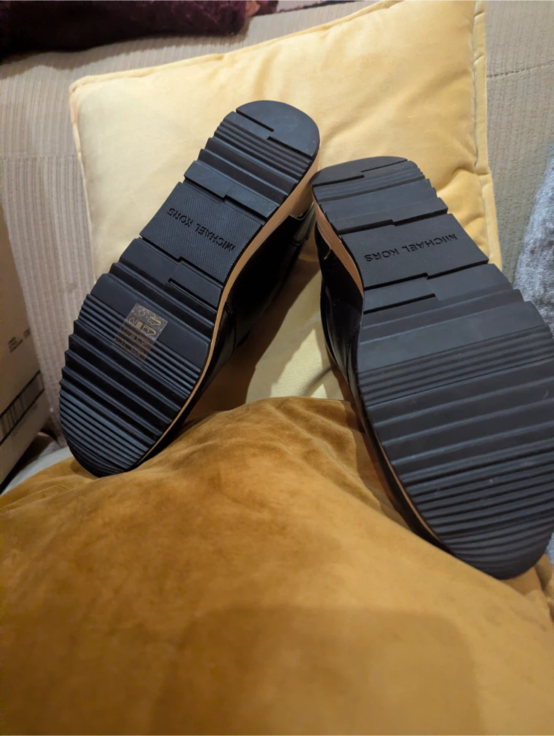 Michael Kors Black Leather Sneakers - photo 3