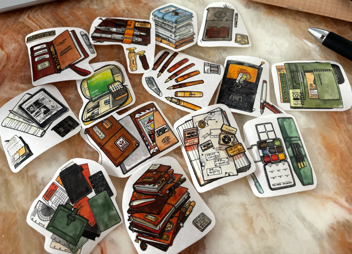 Stationery Theme Stickers 2 for $1