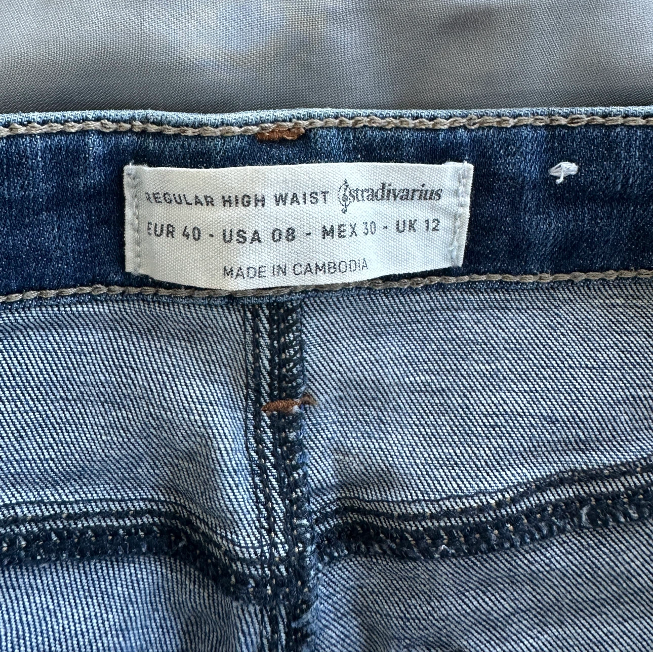 Stradivarius Women's Regular High Waist Blue Denim Jeans - photo 3