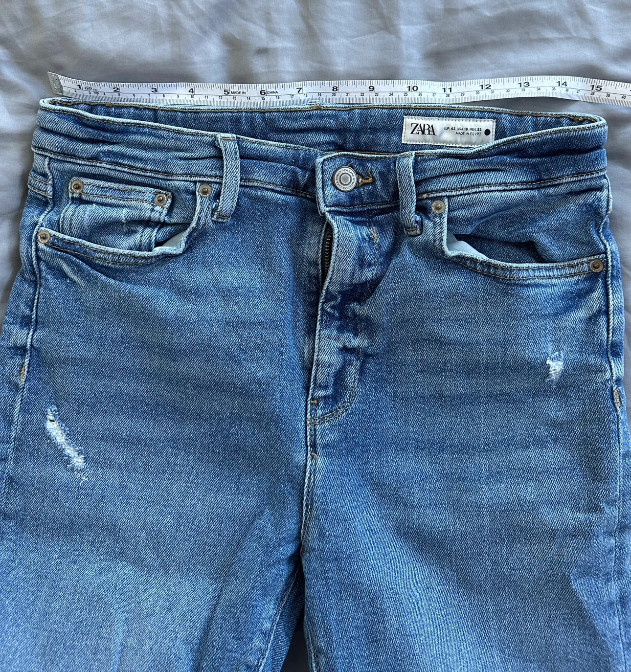 ZARA Denim Jeans - Blue High waist - photo 2