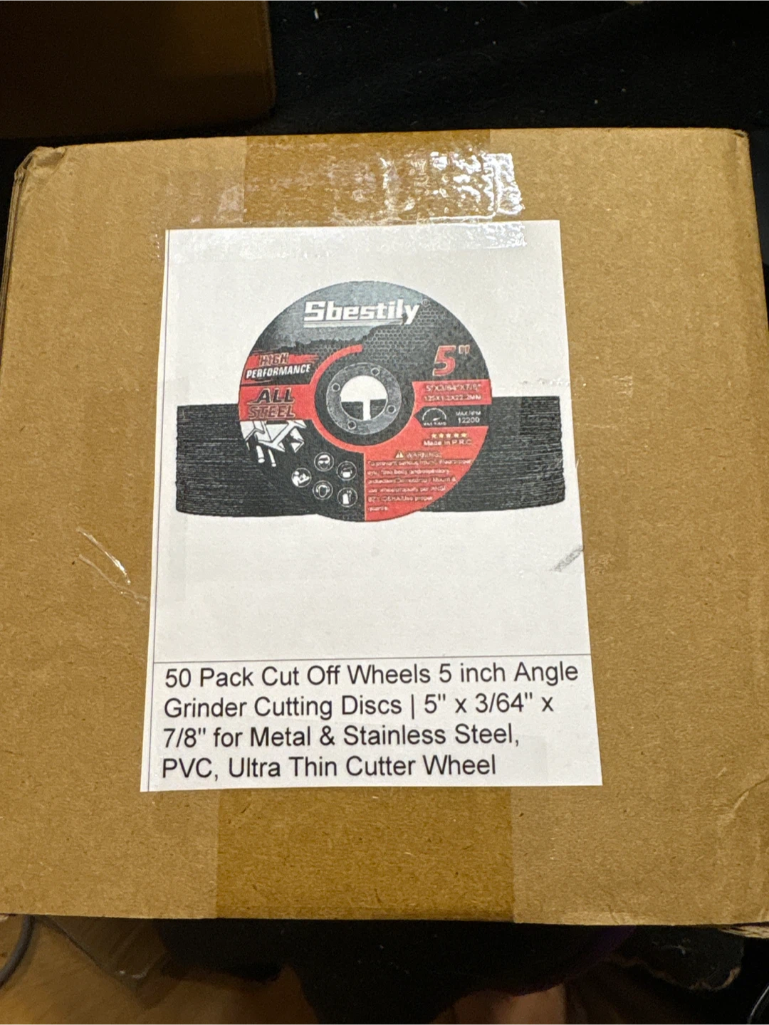 Sbestily 50 Pack 5" Cut Off Wheels for Angle Grinder