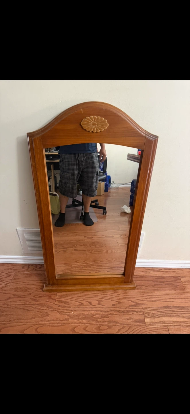 Beautiful Light Wood Mirror