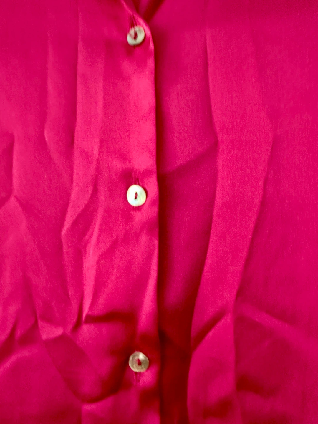 Zara Fuchsia Button-Up Blouse - photo 3
