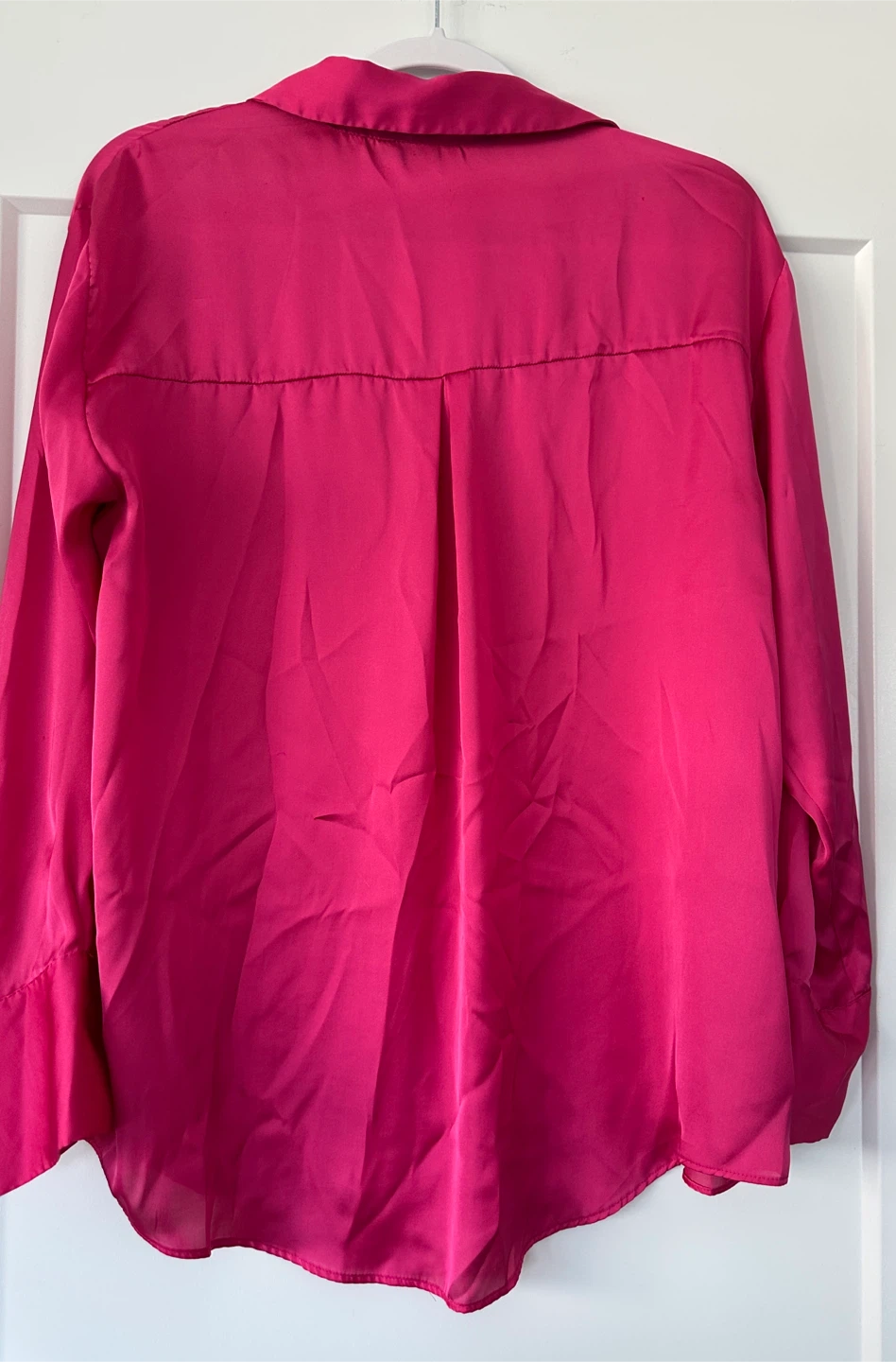 Zara Fuchsia Button-Up Blouse - photo 5