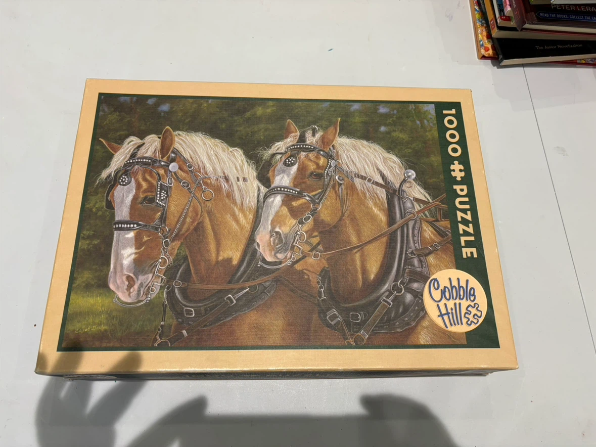 Cobble Hill 1000-Piece Horse Puzzle – Draft Horses
